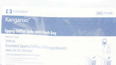 Covidien 775100 Kangaroo Epump ENPlus Spike with Flush Bag 1000mL